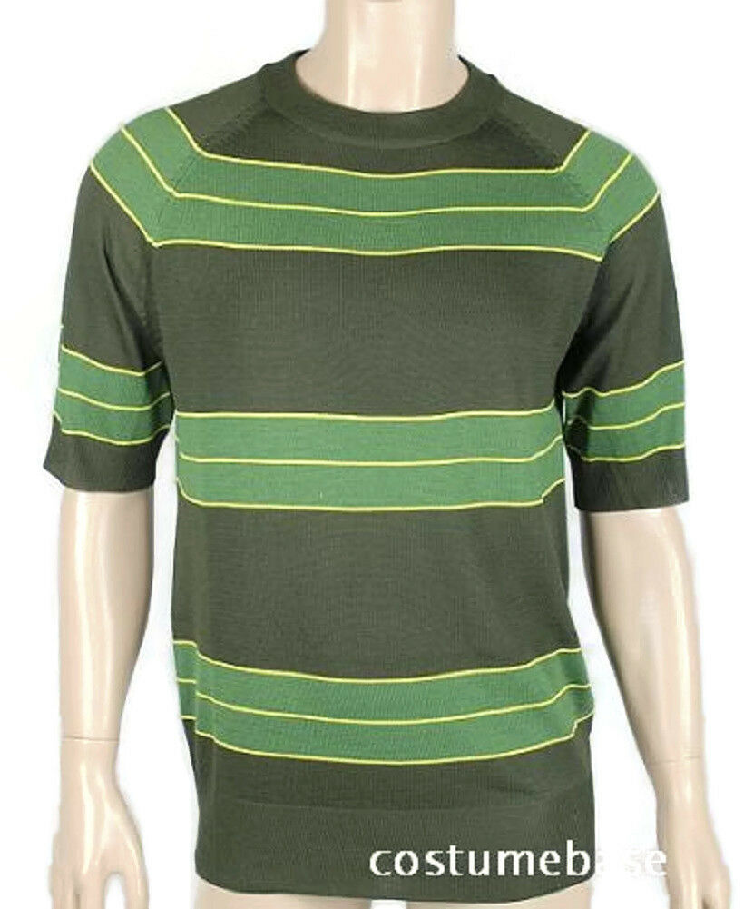 Kurt Cobain Sweater Green Striped Shirt Costume Nirvana Smells Like Teen Spirit