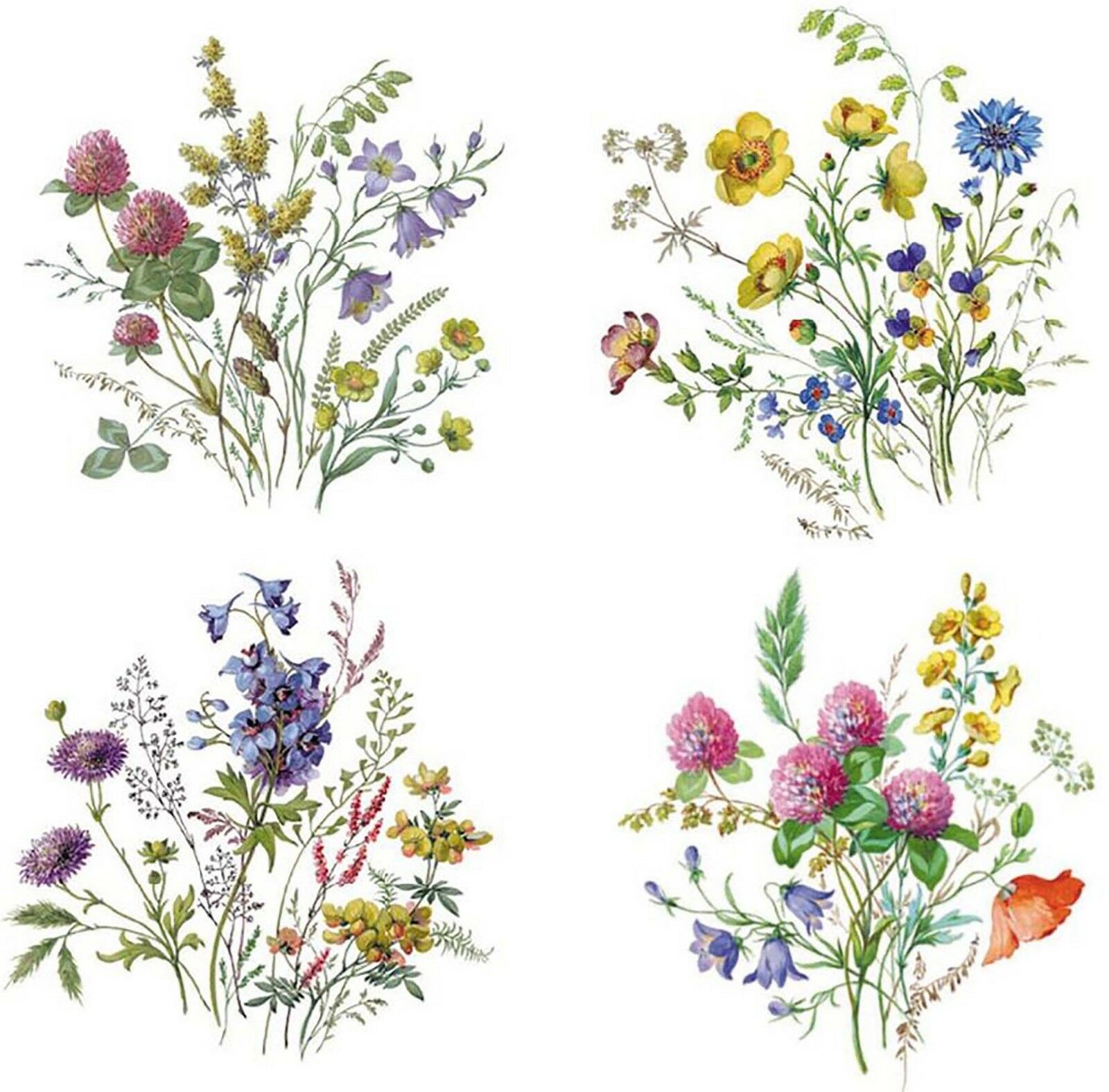 Meadow Wild Flower Select-a-size Waterslide Ceramic Decals Bx