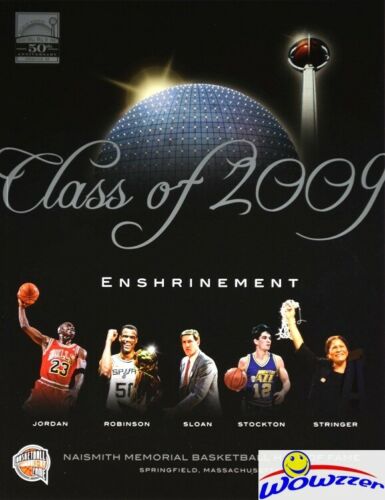 2009 Nba Basketball Hall Of Fame Enshrinement Program Michael Jordan,stockton++