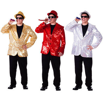Dress-up-america Adult Sequin Jacket - Red, Gold, Or Silver Sequin Party Blazers