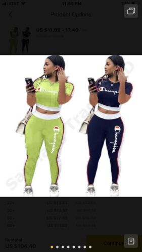 Champion Track Suit Women's Tracksuit Sports Fitness Suit 107496-3011 New