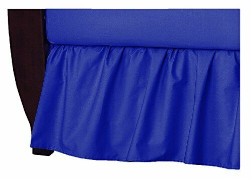 Tl Care 100% Natural Cotton Percale Crib Bed Skirt Royal Soft Breathable For ...