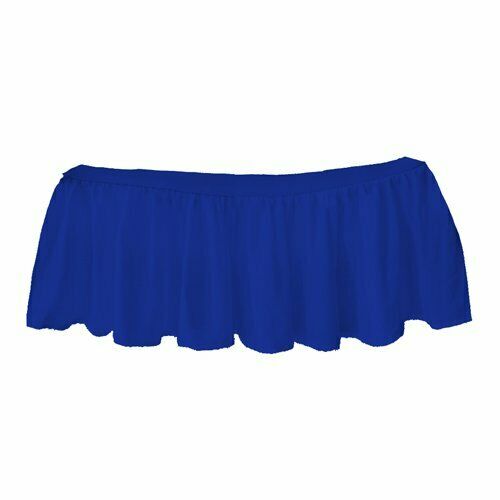 Bkb Solid Ruffled Round Crib Skirt Royal Blue