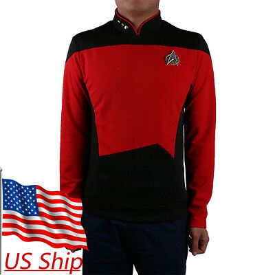 Star Trek Tng Uniform Cosplay Star Trek Red Shirt Starfleet Operations Uniforms
