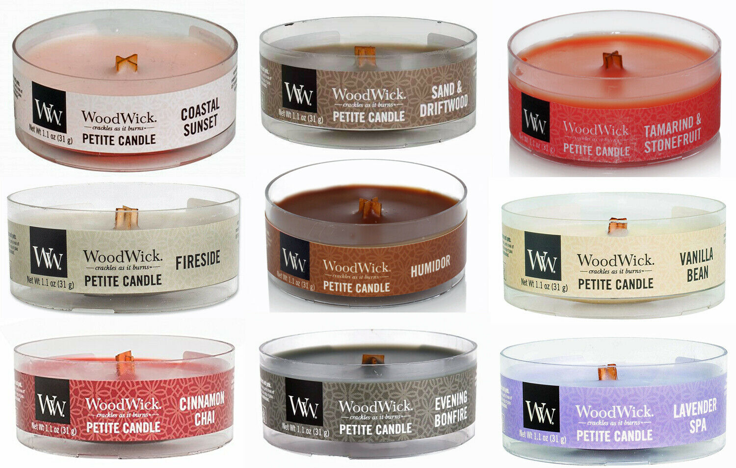 Woodwick Petite Candle ~ Buy 2, Get 1 Free ~ Wooden Wick ~ Select Your Favorites